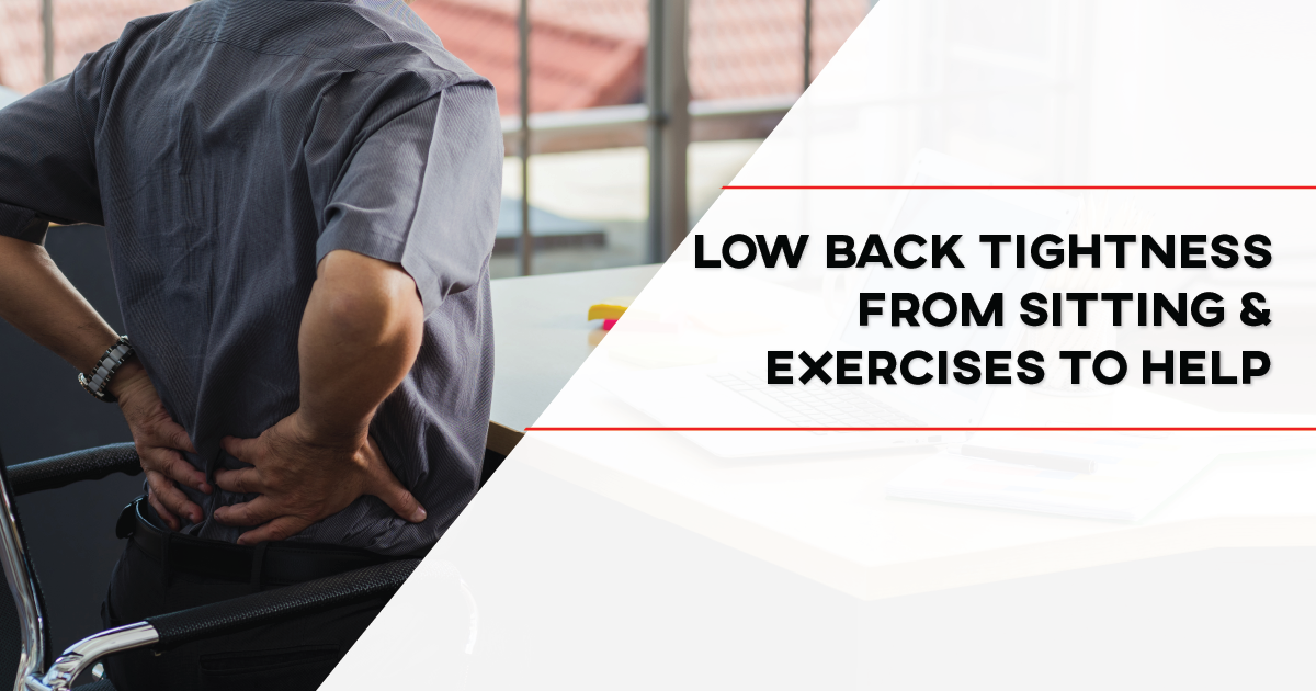 Tensión en la parte baja de la espalda al sentarse y ejercicios para ayudar