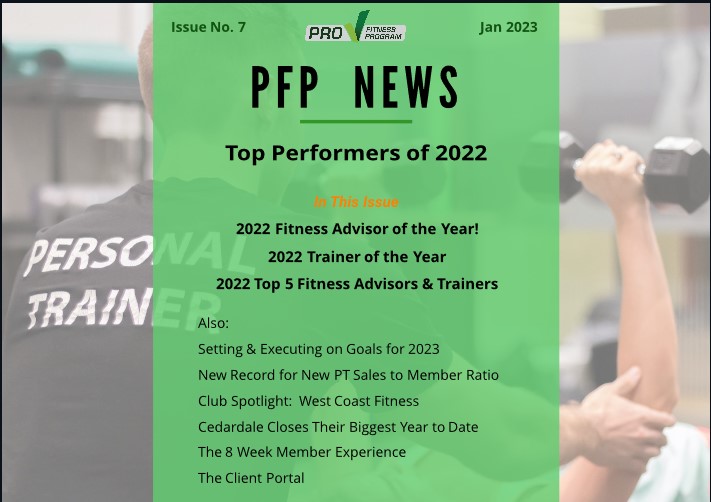 Bulletin PFP Janvier 2023 &#8211; Programme Pro Fitness