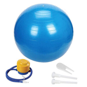 Ballon Yoga CoreSphere Harmony de couleur bleu avec pompe à gonflé