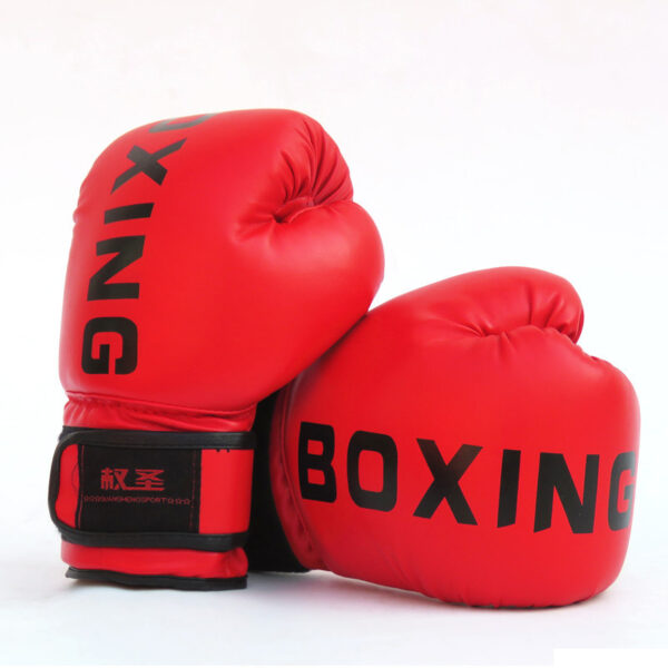 Gants de boxe pour séance d'entraînement de couleur rouge