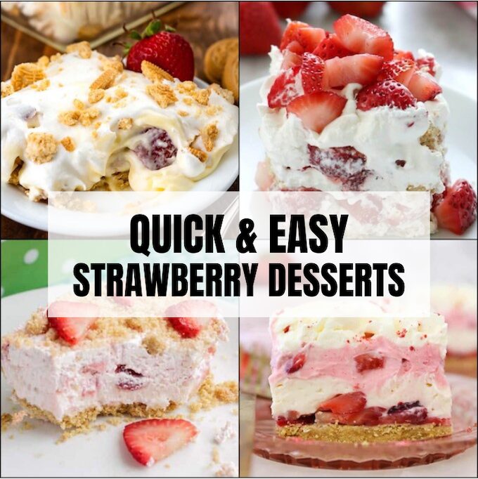 Plus de 20 desserts aux fraises rapides et faciles
